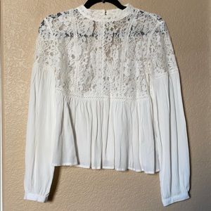 Forever 21 Cream colored lace blouse